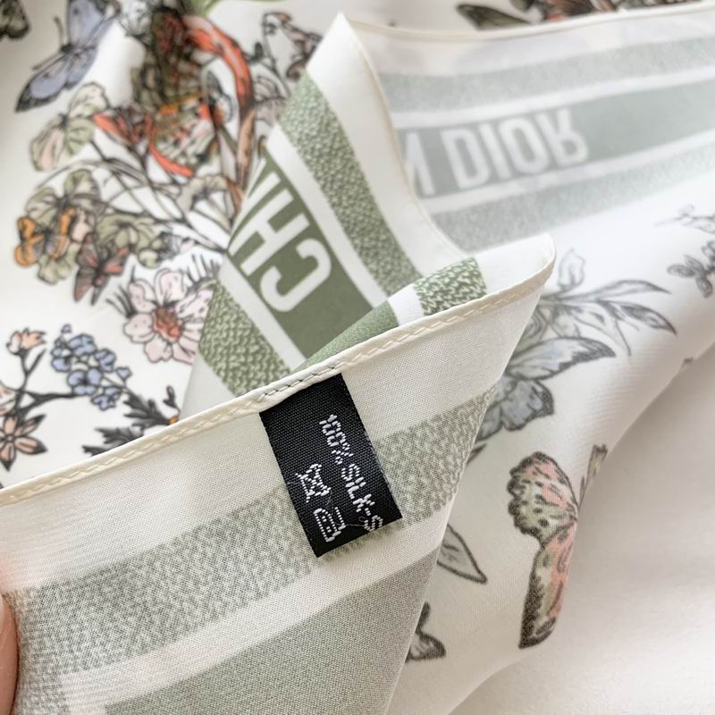 Dior silk scarf 50X50cm E23 (23)